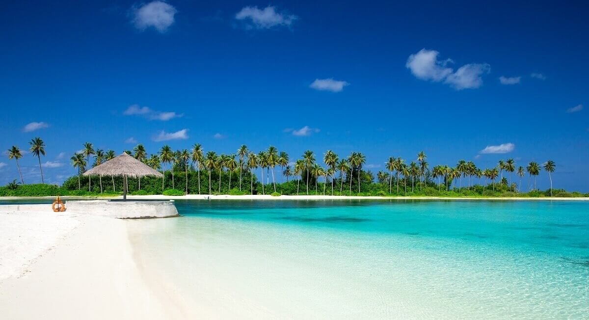 Пляж на Мальдівах